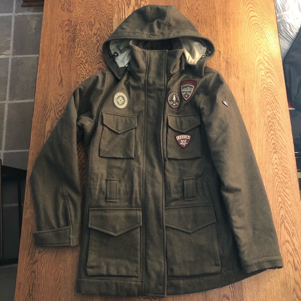Postcard Luxury Military Wool Coat Parka Green 8